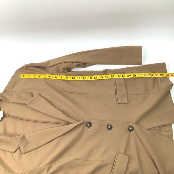 J. Jill Blazer Womens Camel Brown Ponte Stretch Jacket Large Minimalist Office - Picture 6 of 6